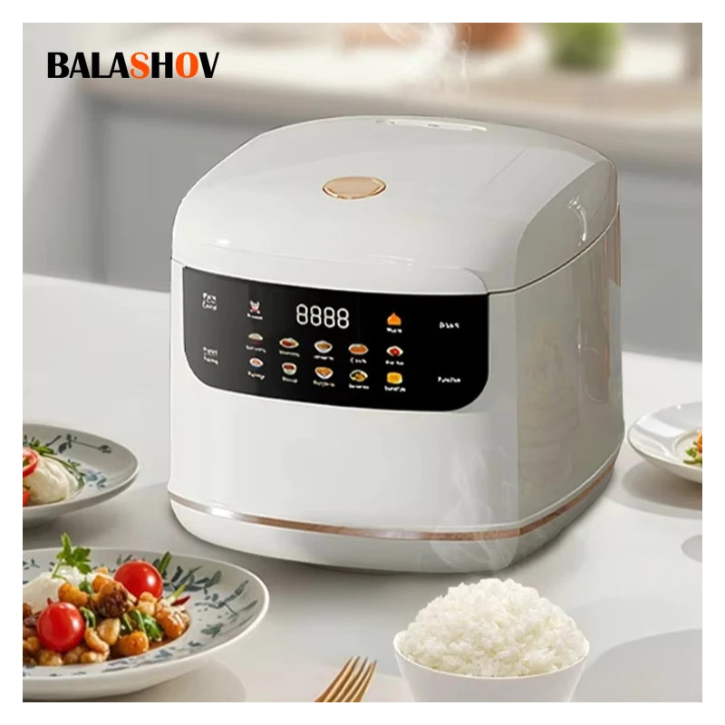 Multicooker BALASHOV 2L: Panela inteligente para arroz e vapor para 1 a 3 pessoas